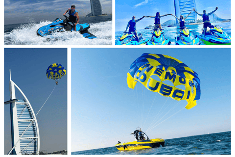 Combo: 30-minuten Jet Ski naar Burj Al Arab & Solo Parasailing