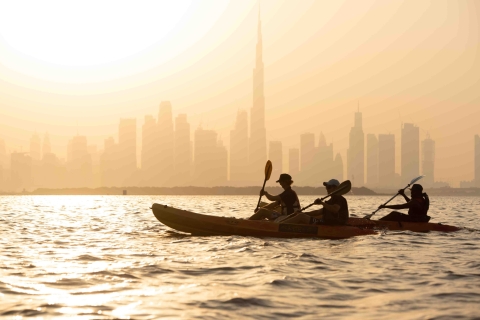 Dubai: zonsondergang Dubai Creek kajaktocht