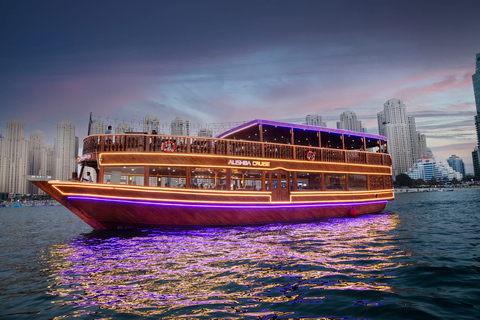 Dubai: dhow-cruise met dinerbuffet en drankjes