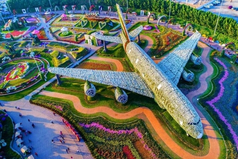 Dubai: toegangsbewijs Miracle Garden met hoteltransfers