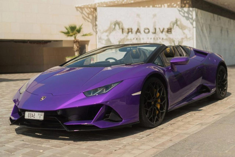 Lamborghini huren in Dubai zonder borg