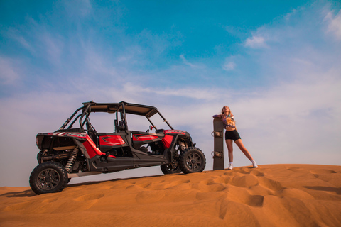 Dubai: Rode duinen Quad, duinbuggy, kameel & verfrissingen