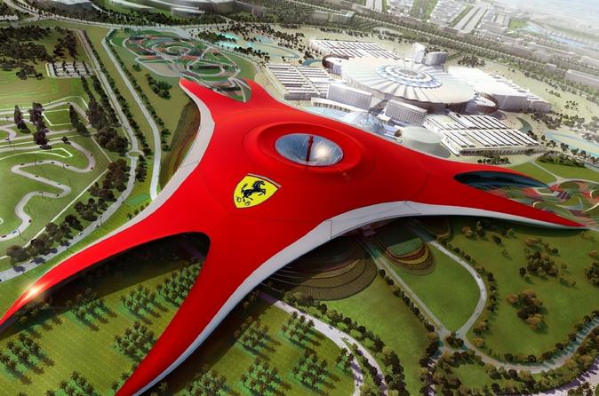 Full-Day Guided Shiek Zayed Mosque and Ferrari World Tour from Dubai with Transfers Full-Day Guided Shiek Zayed Mosque and Ferrari World Tour from Dubai with Transfers